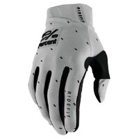 100% Ridefit Slasher Silver Gloves