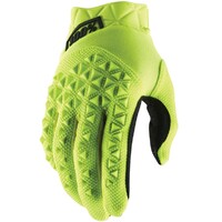 100% Airmatic Fluro Yellow/Black Youth Gloves