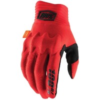 100% Cognito Fluro Red/Black Gloves