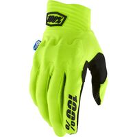 100% Cognito Smart Shock Fluro Yellow Gloves