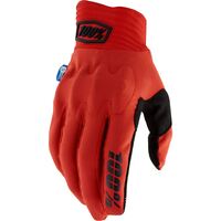 100% Cognito Smart Shock Red Gloves