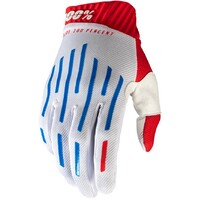 100% Ridefit Gloves Red/White/Blue