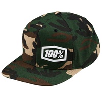 100% Machine Snapback Hat Camo