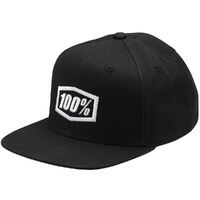 100% Corpo Youth Snapback Hat Black/White