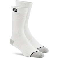 100% Solid Casual White Socks