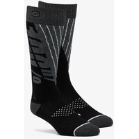 100% Torque Comfort Moto Black/Steel Grey Socks