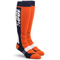 100% Hi Side Performance Moto Orange Socks