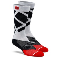 100% Rift Athlete Steel Grey Socks
