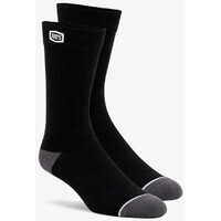 100% Solid Casual Black Socks