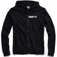 100% Chamber Zip-Up Hoodie Sweatshirt Black