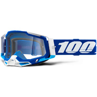 100% Racecraft2 Goggles Blue w/Clear Lens