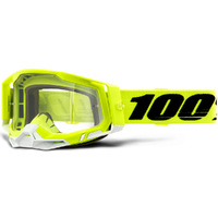 100% Racecraft2 Goggles Yellow w/Clear Lens