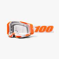 100% Racecraft2 Goggles Orange w/Clear Lens