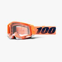 100% Racecraft2 Goggles Coral w/Clear Lens