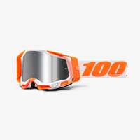 100% Racecraft2 Goggles Orange w/Mirror Silver Flash Lens