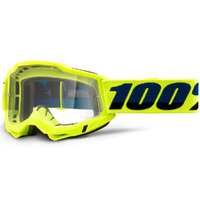 100% Accuri2 Goggles Yellow w/Clear Lens