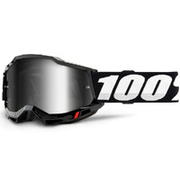 100% Accuri2 Goggles Black w/Mirror Silver Lens