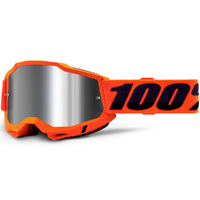 100% Accuri2 Goggles Orange w/Mirror Silver Lens
