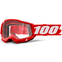 100% Accuri2 OTG Goggles Red w/Clear Lens