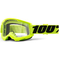 100% Strata2 Goggles Yellow w/Clear Lens