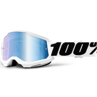 100% Strata2 Goggles Everest w/Mirror Blue Lens