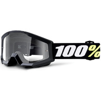 100% Strata Mini Goggles Black w/Clear Lens