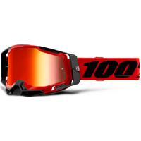 100% Racecraft2 Goggles Red w/Mirror Red Lens