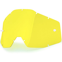 100% Replacement Yellow Anti-Fog Lens for Racecraft/Accuri/Strata Goggles