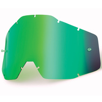 100% Replacement Green Mirror Lens for Racecraft/Accuri/Strata Goggles