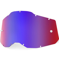 100% Replacement Red/Blue Mirror Lens for Racecraft2/Accuri2/Strata2 Goggles