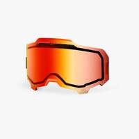 100% Replacement Dual Pane Vented Mirror Red Lens for Armega Goggles