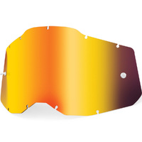 100% Replacement Red Mirror Lens for Racecraft2/Accuri2/Strata2 Goggles
