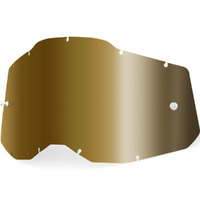 100% Replacement True Gold Lens for Racecraft2/Accuri2/Strata2 Goggles