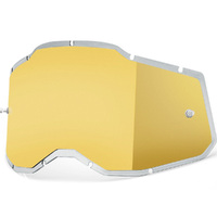 100% Replacement Injected Gold Mirror Lens for Racecraft2/Accuri2/Strata2 Goggles