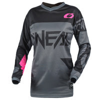 Oneal 2021 Element Racewear Grey/Pink Youth Girls Jersey