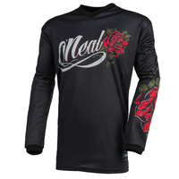 Oneal 2024 Element Threat Roses Black/Red Womens Jersey