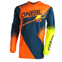 Oneal 2022 Element Racewear V.22 Blue/Orange/Neon Yellow Jersey