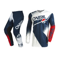 Oneal 2022 Element Racewear V.22 Blue/White/Red Gear Set