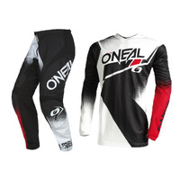 Oneal 2022 Element Racewear V.22 Black/White/Red Gear Set