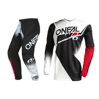 Oneal 2022 Element Racewear V.22 Black/White/Red Youth Gear Set