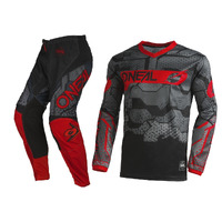 Oneal 2022 Element Camo V.22 Black/Red Gear Set