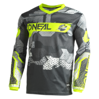 Oneal 2022 Element Youth Jersey Camo V.22 Grey/Neon Yellow