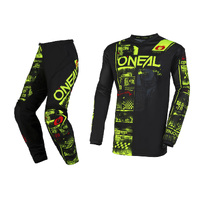 Oneal 2023 Element Attack V.23 Black/Neon Green Gear Set