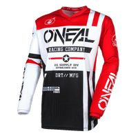 Oneal 2024 Element Warhawk V.24 Black/White/Red Jersey