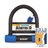 Oxford Alarm-D Scoot High Security D-Lock 16mm w/Integral Alarm