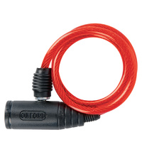 Oxford Bumper Cable Lock 0.6m x 6mm Red