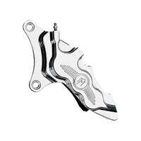 Performance Machine P00512909CH Left Hand Front 6 Piston Caliper Chrome for most Big Twin/Sportster 84-99 Models w/11.5" Disc Rotor