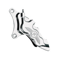 Performance Machine P00512909P Left Hand Front 6 Piston Caliper Polished for most Big Twin/Sportster 84-99 Models w/11.5" Disc Rotor