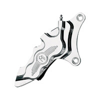 Performance Machine P00512910CH Right Hand Front 6 Piston Caliper Chrome for most Big Twin/Sportster 84-99 Models w/11.5" Disc Rotor