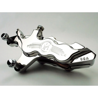 Performance Machine P00512915P Left Front 6 Piston Caliper Polished for Softail 00-14/Dyna 00-17/Touring 00-07/Sportster 00-07